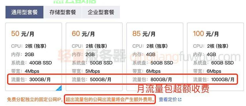服务器免费流量赠送上限究竟多少？