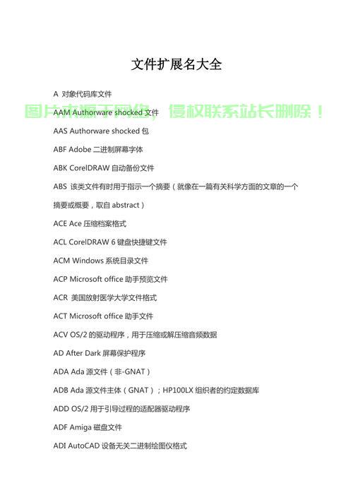揭秘文件后缀，掌握关键信息，轻松洞悉文件内涵 第2张