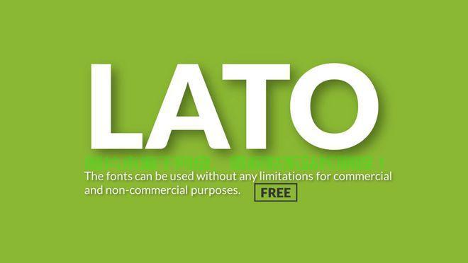 探索Lato字体，时尚与功能性的极致融合！ 第1张