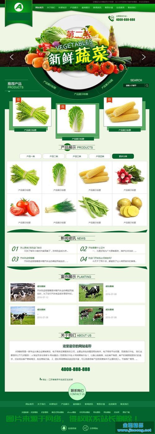 揭秘蔬菜网站源码，轻松开启绿色蔬菜电商之旅！ 第1张