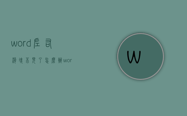 word左右滑块不见了怎么办?word下面的左右拉动没了解决方法 - 系统资讯 - 云服务器