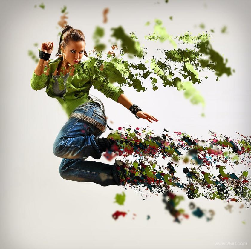 怎么用ps做融化效果?