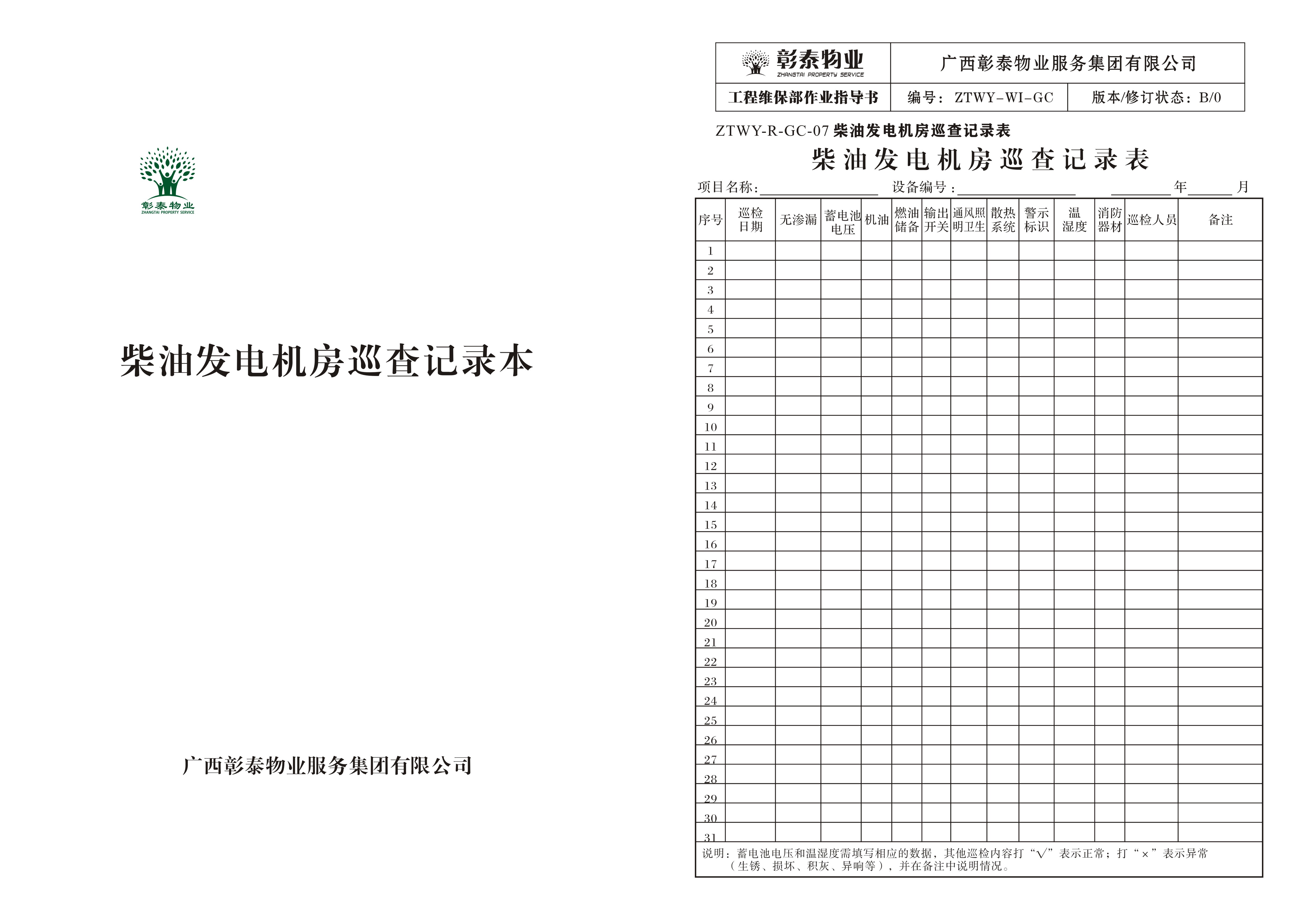 小机房巡查表怎么样
